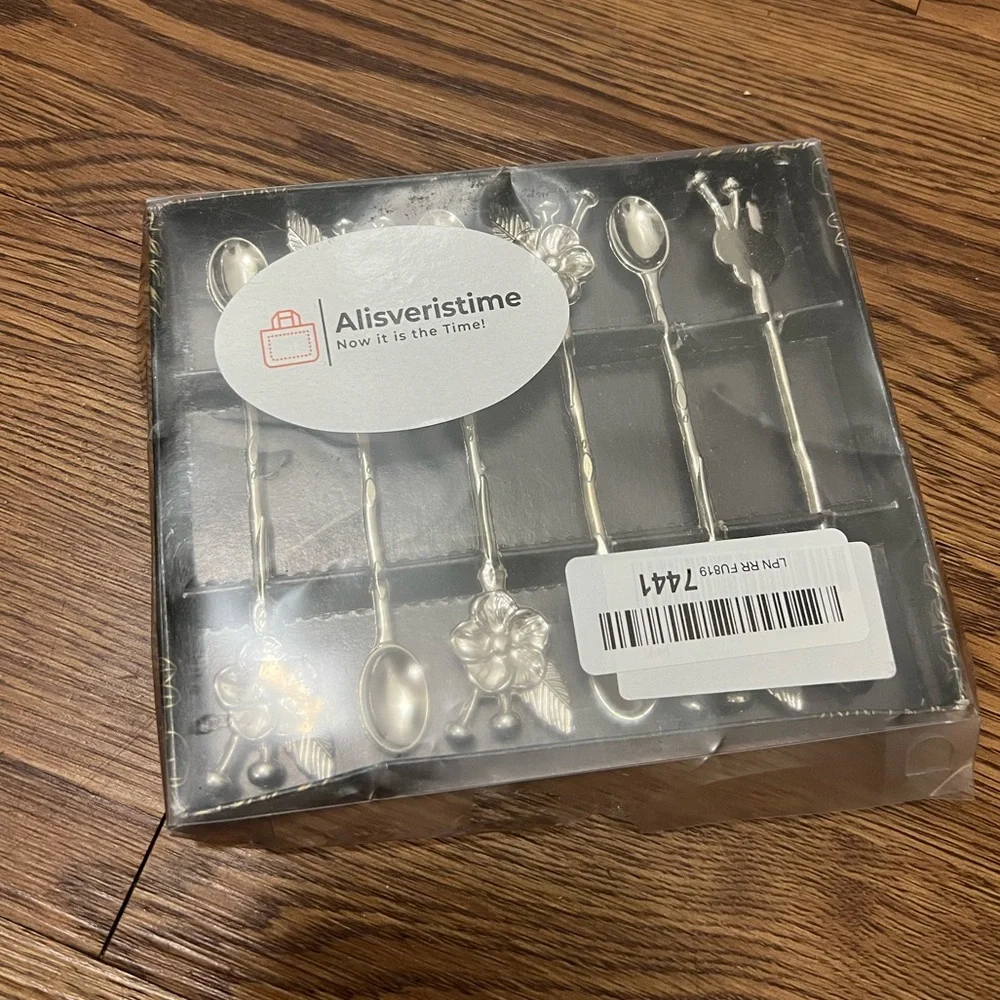 Traditional Ottoman Motif Tea Spoons Silver
